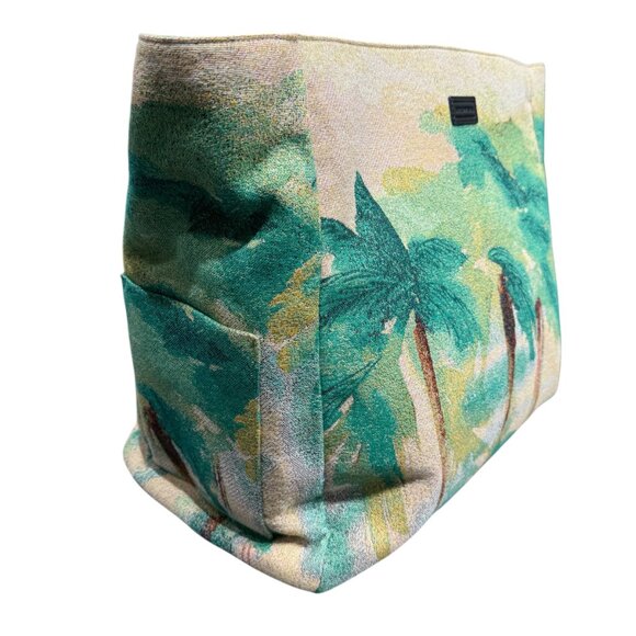 EMPORIO ARMANI Riviera Reversible Nylon Palm Print Shopping Bag - Picture 12 of 16